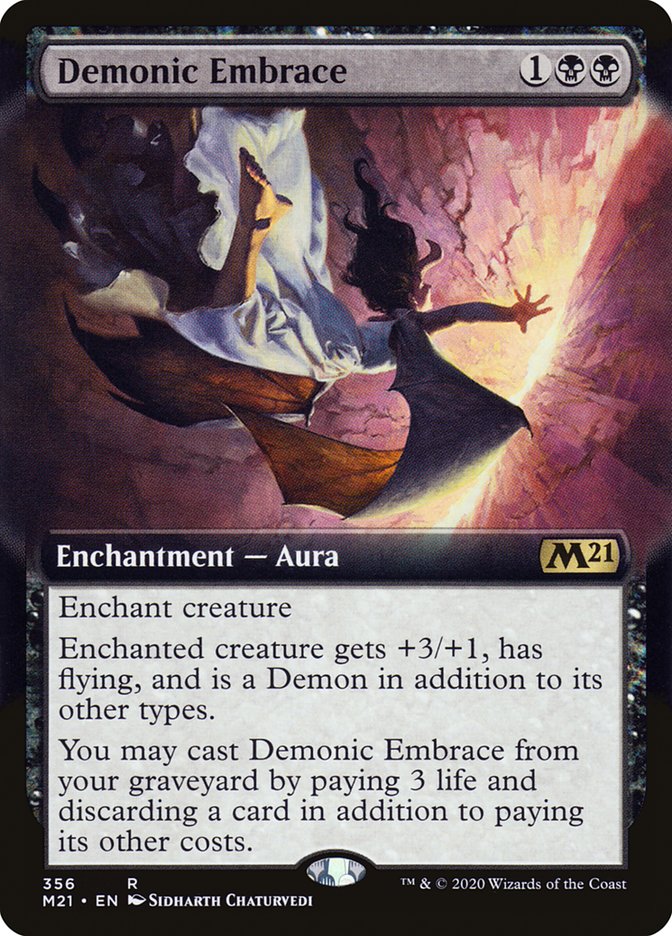 Demonic Embrace (Extended Art) [Core Set 2021] | Shuffle n Cut Hobbies & Games