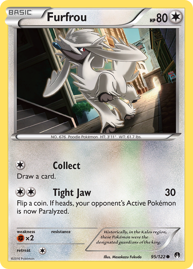 Furfrou (95/122) [XY: BREAKpoint] | Shuffle n Cut Hobbies & Games
