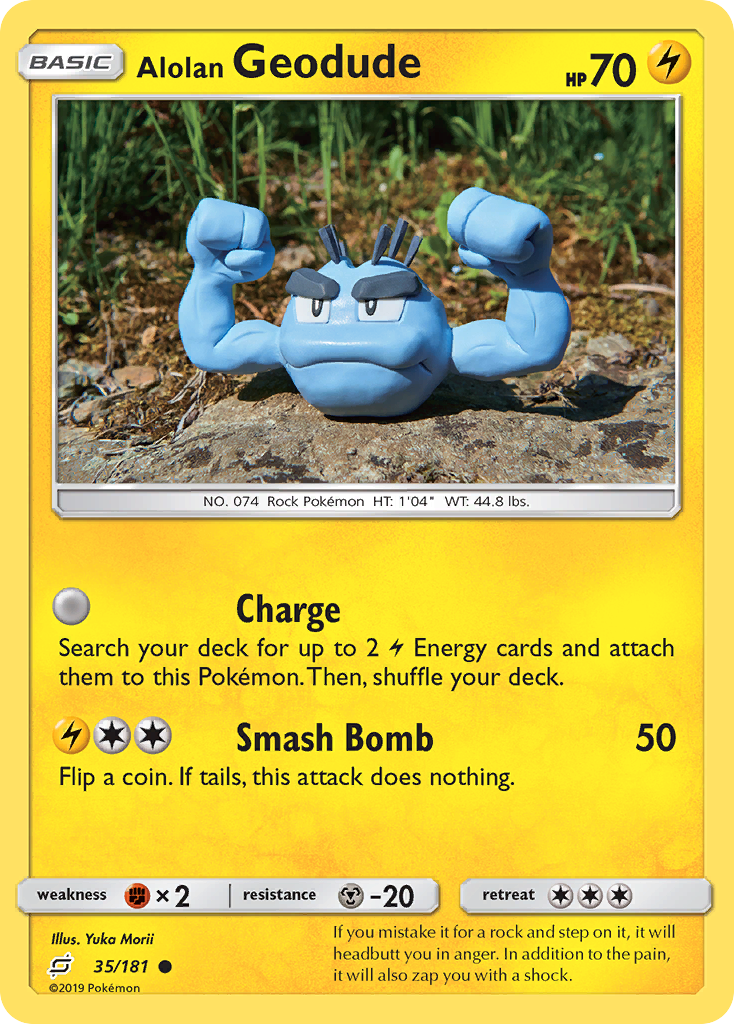 Alolan Geodude (35/181) [Sun & Moon: Team Up] | Shuffle n Cut Hobbies & Games