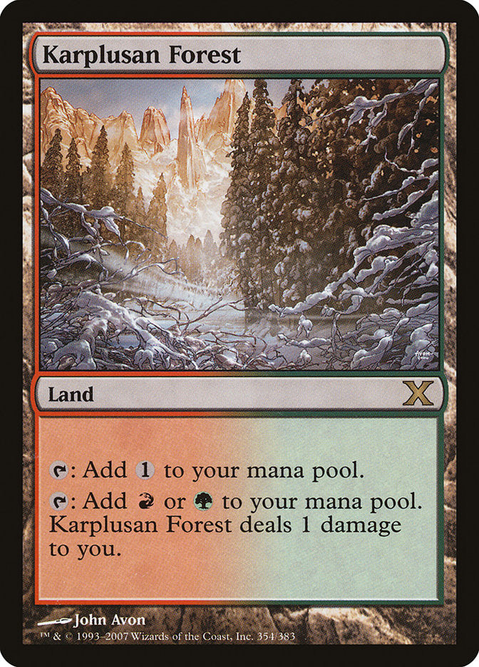 Karplusan Forest [Tenth Edition] | Shuffle n Cut Hobbies & Games