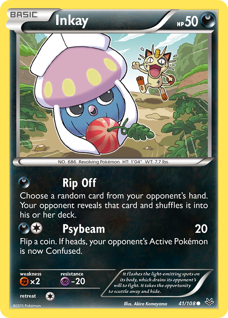 Inkay (41/108) [XY: Roaring Skies] | Shuffle n Cut Hobbies & Games