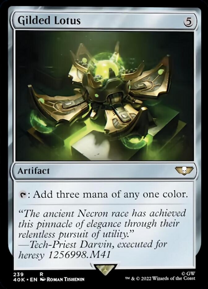 Gilded Lotus (Surge Foil) [Warhammer 40,000] | Shuffle n Cut Hobbies & Games