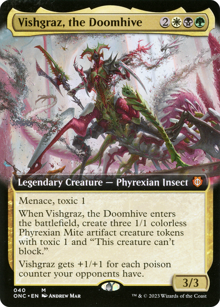 Vishgraz, the Doomhive (Extended Art) [Phyrexia: All Will Be One Commander] | Shuffle n Cut Hobbies & Games