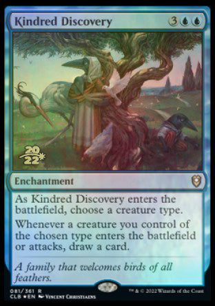Kindred Discovery [Commander Legends: Battle for Baldur's Gate Prerelease Promos] | Shuffle n Cut Hobbies & Games