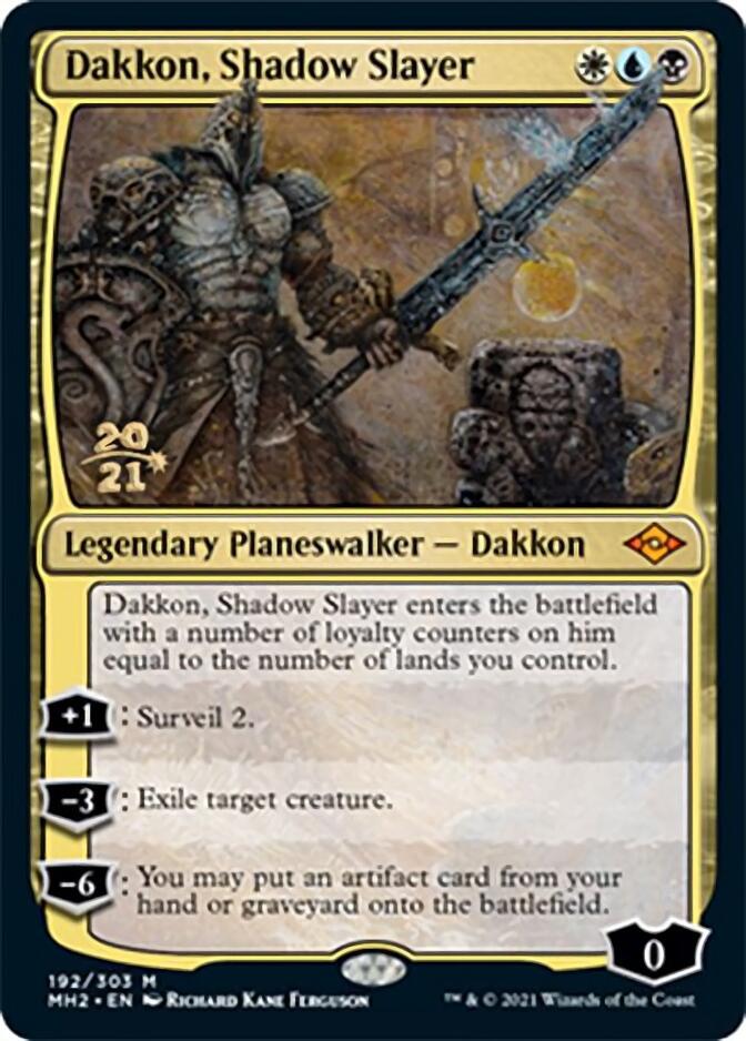 Dakkon, Shadow Slayer [Modern Horizons 2 Prerelease Promos] | Shuffle n Cut Hobbies & Games
