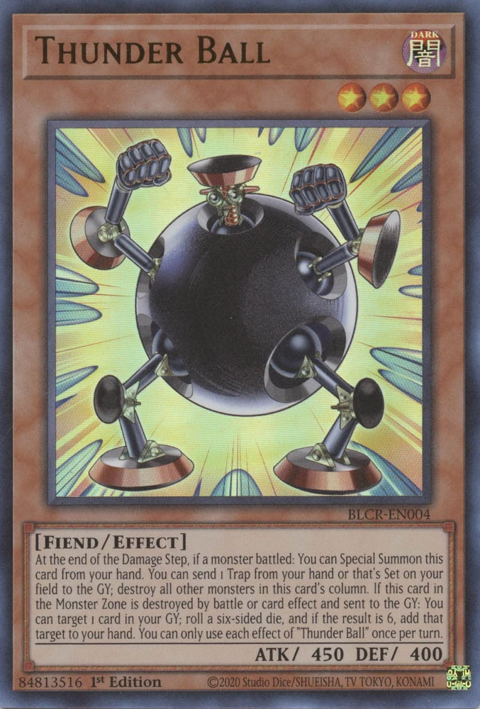 Thunder Ball [BLCR-EN004] Ultra Rare | Shuffle n Cut Hobbies & Games