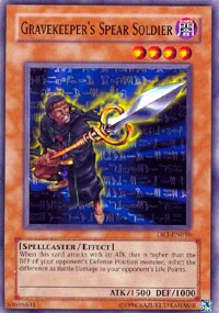 Gravekeeper's Spear Soldier [DR1-EN010] Common | Shuffle n Cut Hobbies & Games