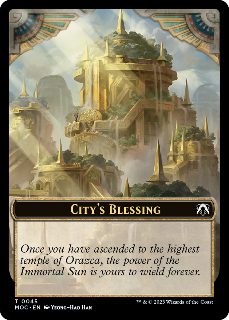 Elephant // City's Blessing Double-Sided Token [March of the Machine Commander Tokens] | Shuffle n Cut Hobbies & Games