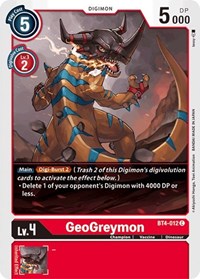 BT04: GeoGreymon | Shuffle n Cut Hobbies & Games