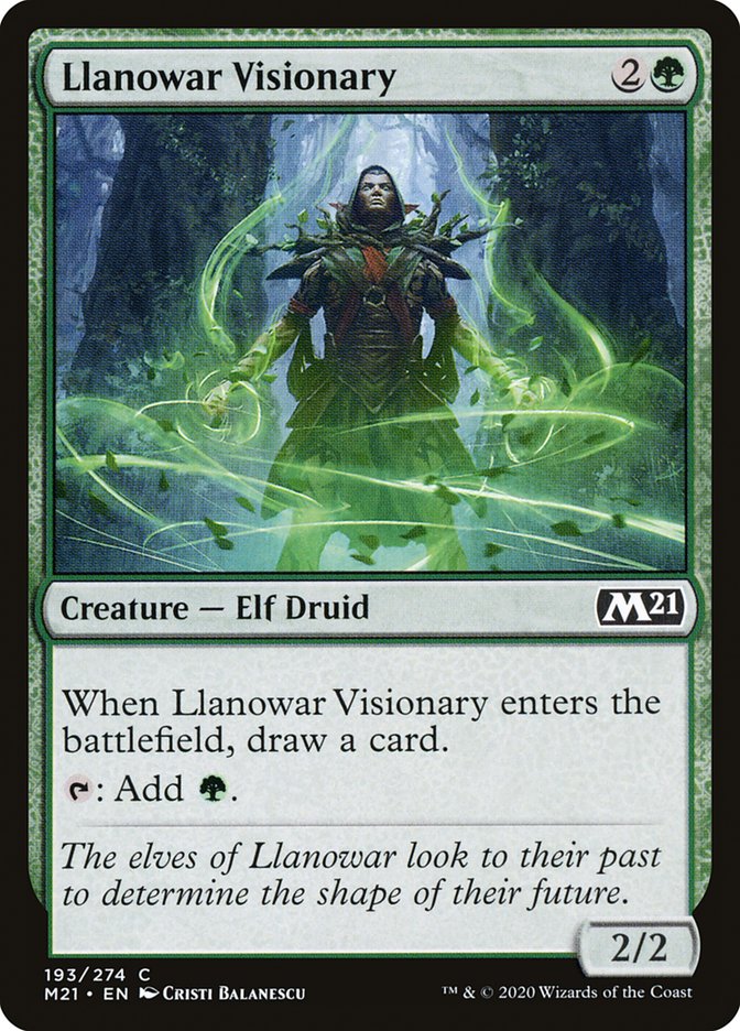 Llanowar Visionary [Core Set 2021] | Shuffle n Cut Hobbies & Games