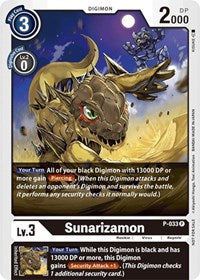 BT04: Sunarizamon - P-033 (Great Legend Power Up Pack) | Shuffle n Cut Hobbies & Games
