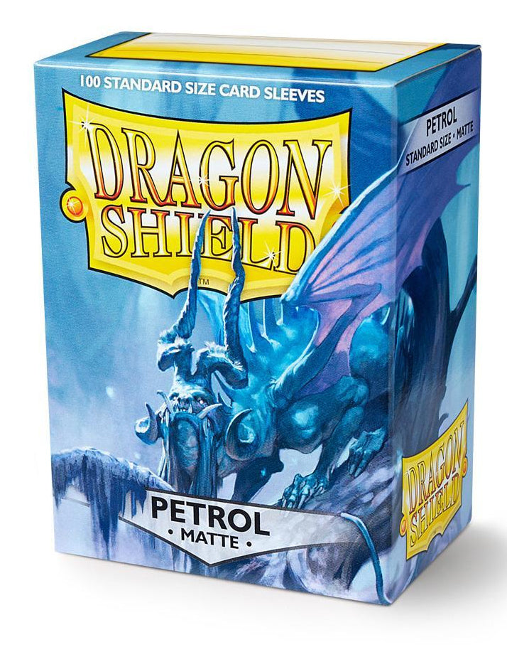 Dragon Shield 100ct MATTE standard Sleeves - Petrol | Shuffle n Cut Hobbies & Games