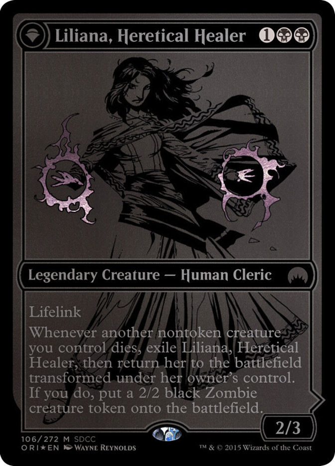Liliana, Heretical Healer // Liliana, Defiant Necromancer [San Diego Comic-Con 2015] | Shuffle n Cut Hobbies & Games