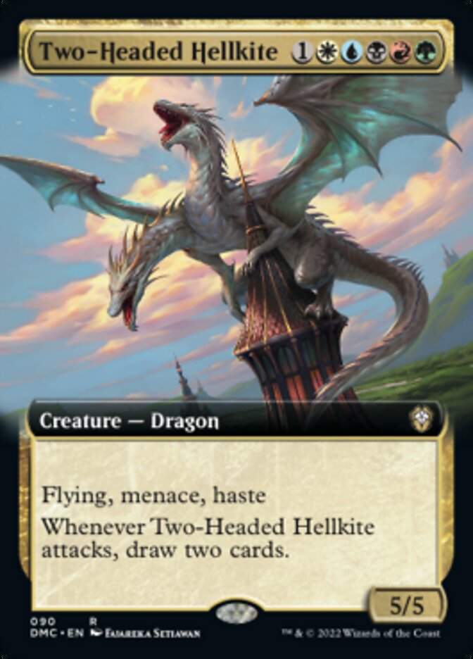 Two-Headed Hellkite (Extended Art) [Dominaria United Commander] | Shuffle n Cut Hobbies & Games