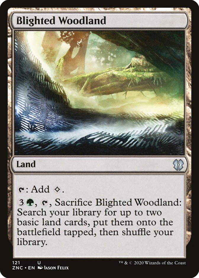 Blighted Woodland [Zendikar Rising Commander] | Shuffle n Cut Hobbies & Games