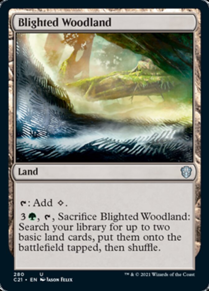 Blighted Woodland [Commander 2021] | Shuffle n Cut Hobbies & Games