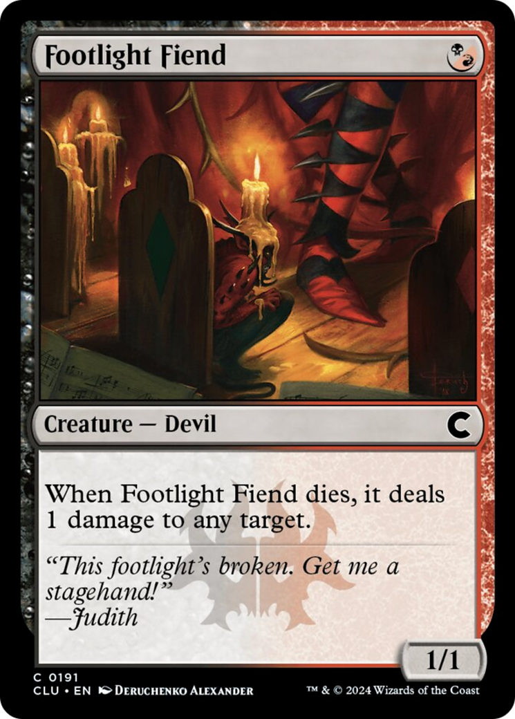 Footlight Fiend [Ravnica: Clue Edition] | Shuffle n Cut Hobbies & Games