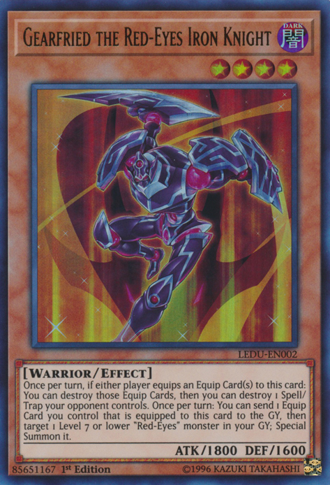 Gearfried the Red-Eyes Iron Knight [LEDU-EN002] Ultra Rare | Shuffle n Cut Hobbies & Games