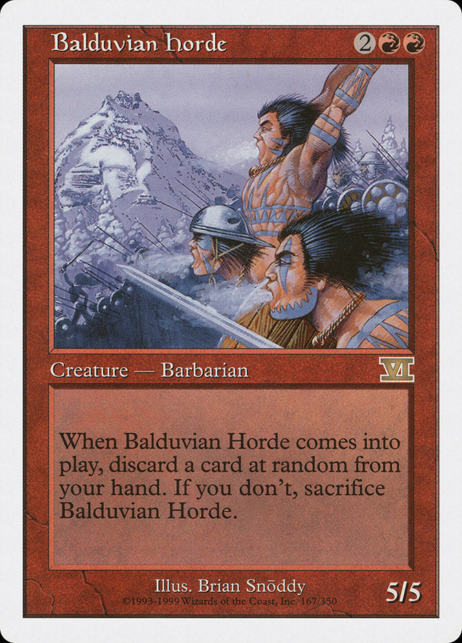 Balduvian Horde [Classic Sixth Edition] | Shuffle n Cut Hobbies & Games