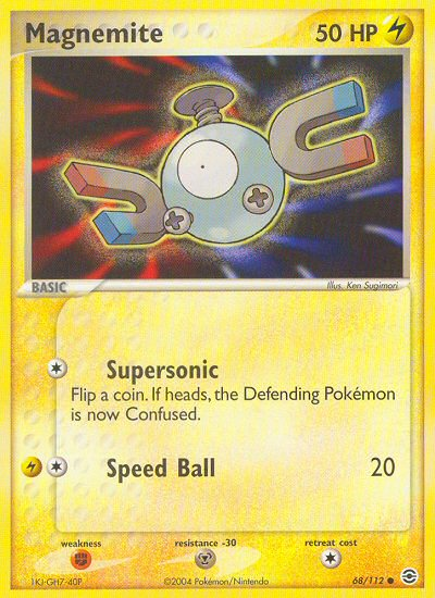 Magnemite (68/112) [EX: FireRed & LeafGreen] | Shuffle n Cut Hobbies & Games