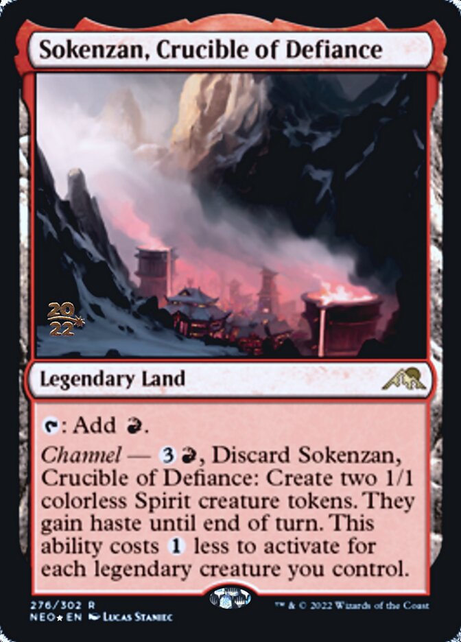 Sokenzan, Crucible of Defiance [Kamigawa: Neon Dynasty Prerelease Promos] | Shuffle n Cut Hobbies & Games