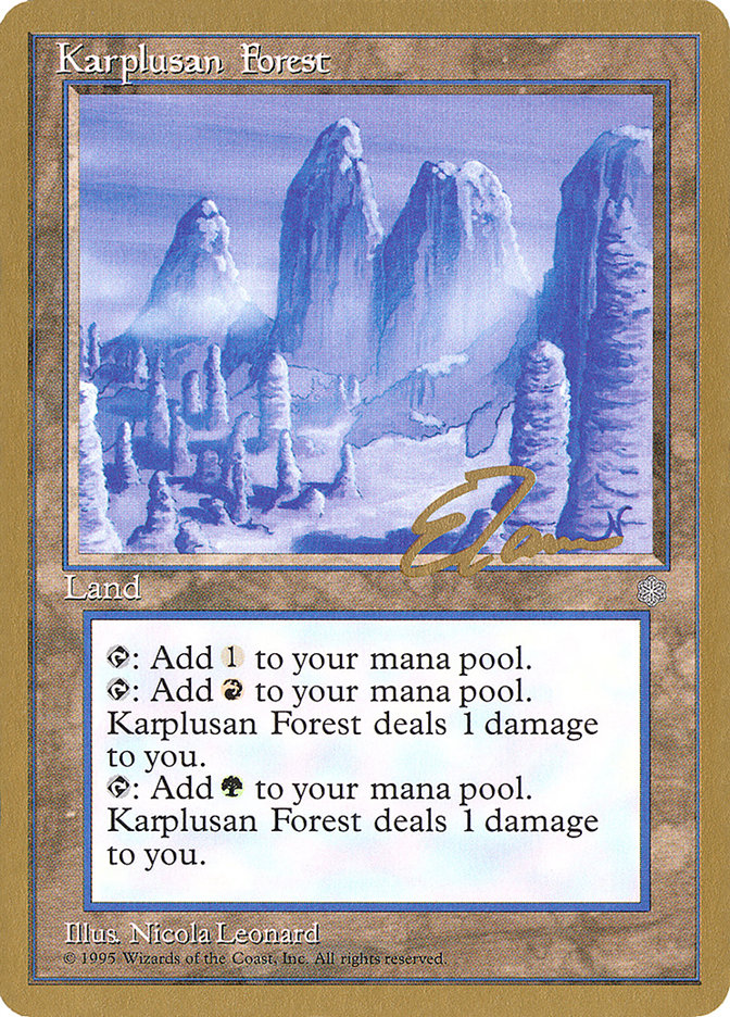 Karplusan Forest (Eric Tam) [Pro Tour Collector Set] | Shuffle n Cut Hobbies & Games
