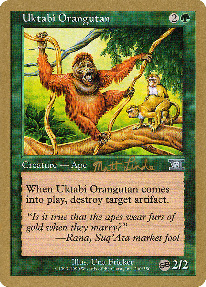 Uktabi Orangutan (Matt Linde) (SB) [World Championship Decks 1999] | Shuffle n Cut Hobbies & Games