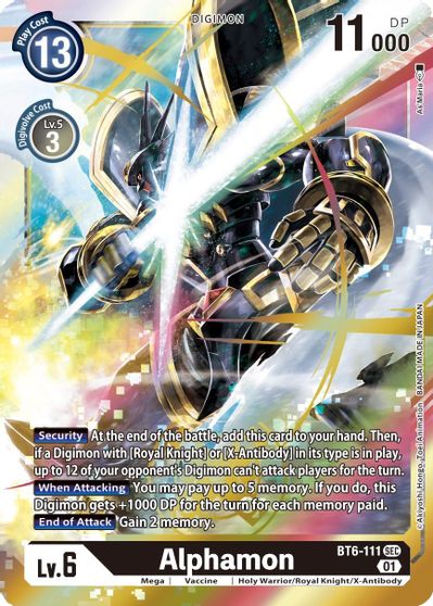 BT06: Alphamon | Shuffle n Cut Hobbies & Games