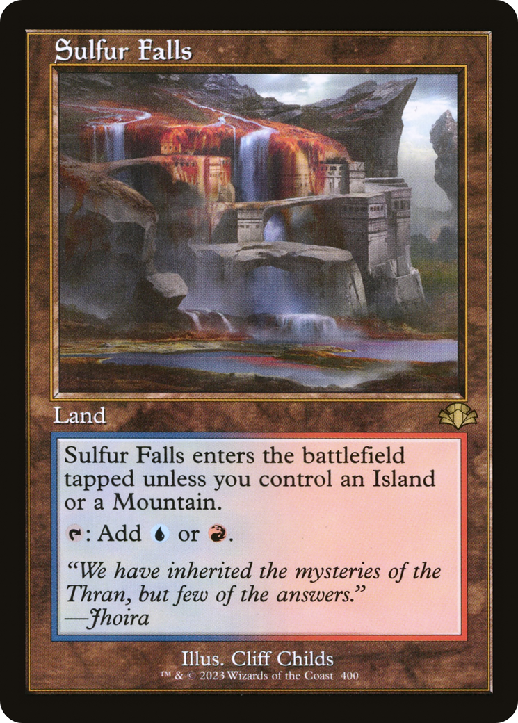 Sulfur Falls (Retro) [Dominaria Remastered] | Shuffle n Cut Hobbies & Games