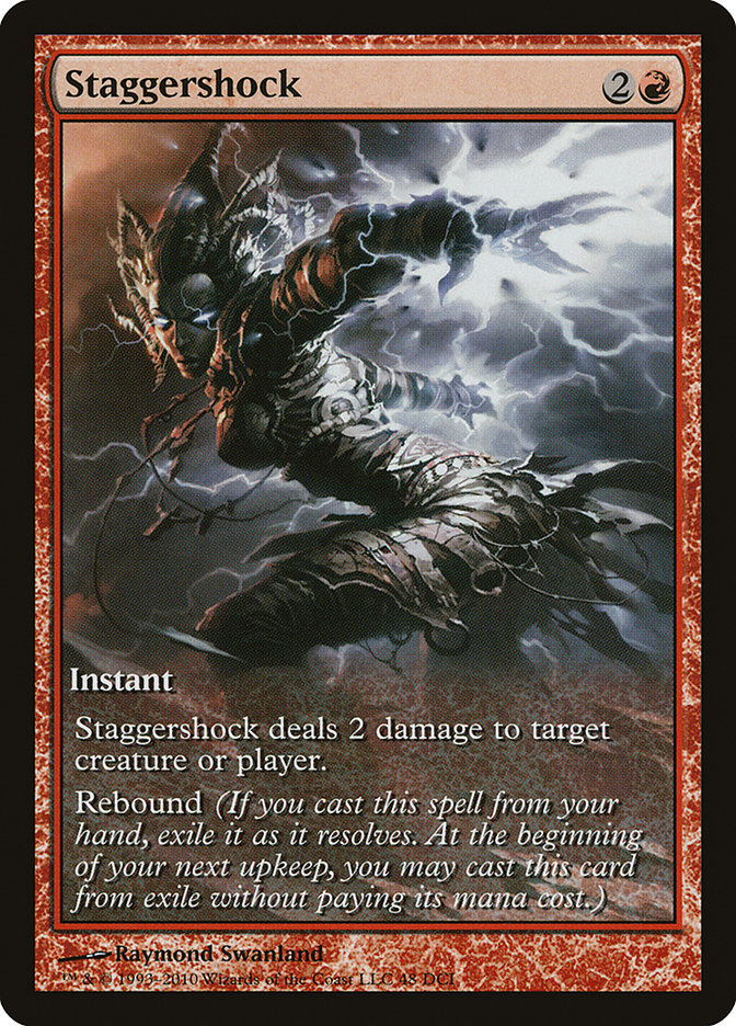 Staggershock (Game Day) (Extended Art) [Rise of the Eldrazi Promos] | Shuffle n Cut Hobbies & Games