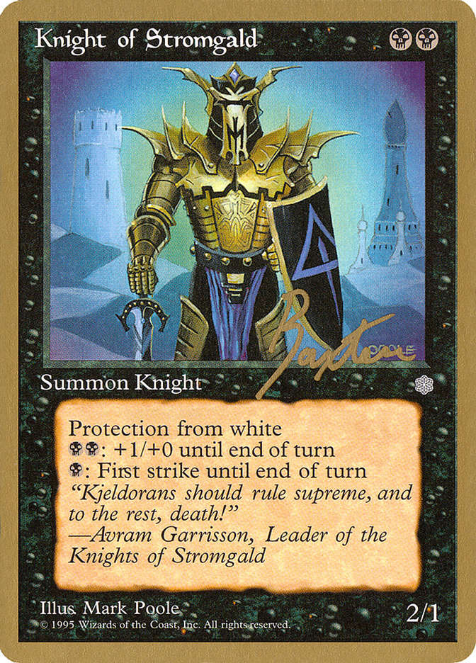 Knight of Stromgald (George Baxter) [Pro Tour Collector Set] | Shuffle n Cut Hobbies & Games