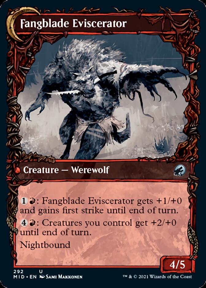 Fangblade Brigand // Fangblade Eviscerator (Showcase Equinox) [Innistrad: Midnight Hunt] | Shuffle n Cut Hobbies & Games