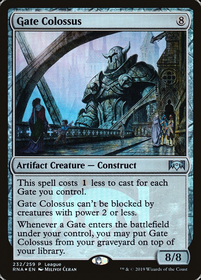 Gate Colossus (League) [Ravnica Allegiance Promos] | Shuffle n Cut Hobbies & Games