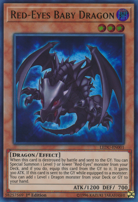 Red-Eyes Baby Dragon [LEDU-EN001] Ultra Rare | Shuffle n Cut Hobbies & Games