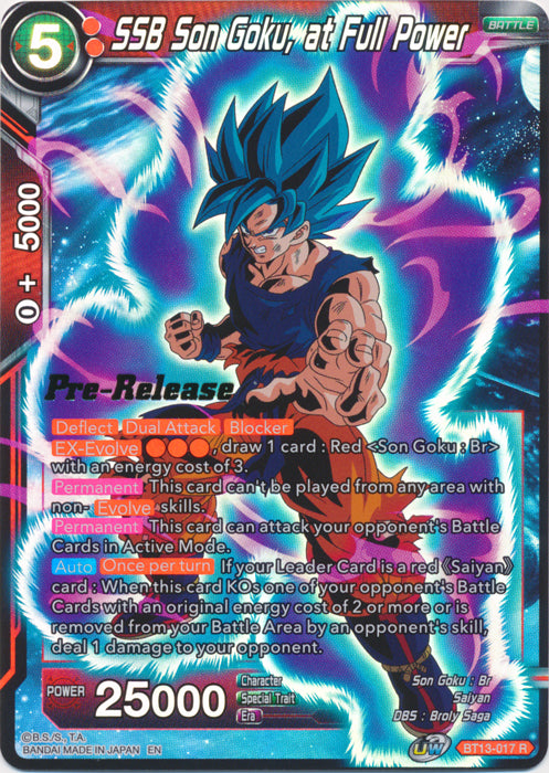 SSB Son Goku, at Full Power (BT13-017) [Supreme Rivalry Prerelease Promos] | Shuffle n Cut Hobbies & Games