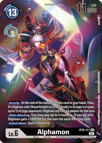 BT06: Alphamon (Alternate Art) | Shuffle n Cut Hobbies & Games