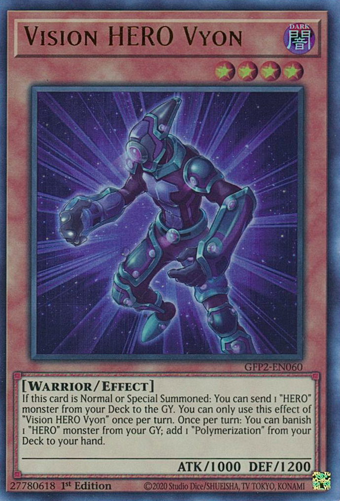 Vision HERO Vyon [GFP2-EN060] Ultra Rare | Shuffle n Cut Hobbies & Games