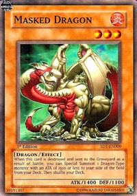 Masked Dragon [SD1-EN009] Common | Shuffle n Cut Hobbies & Games