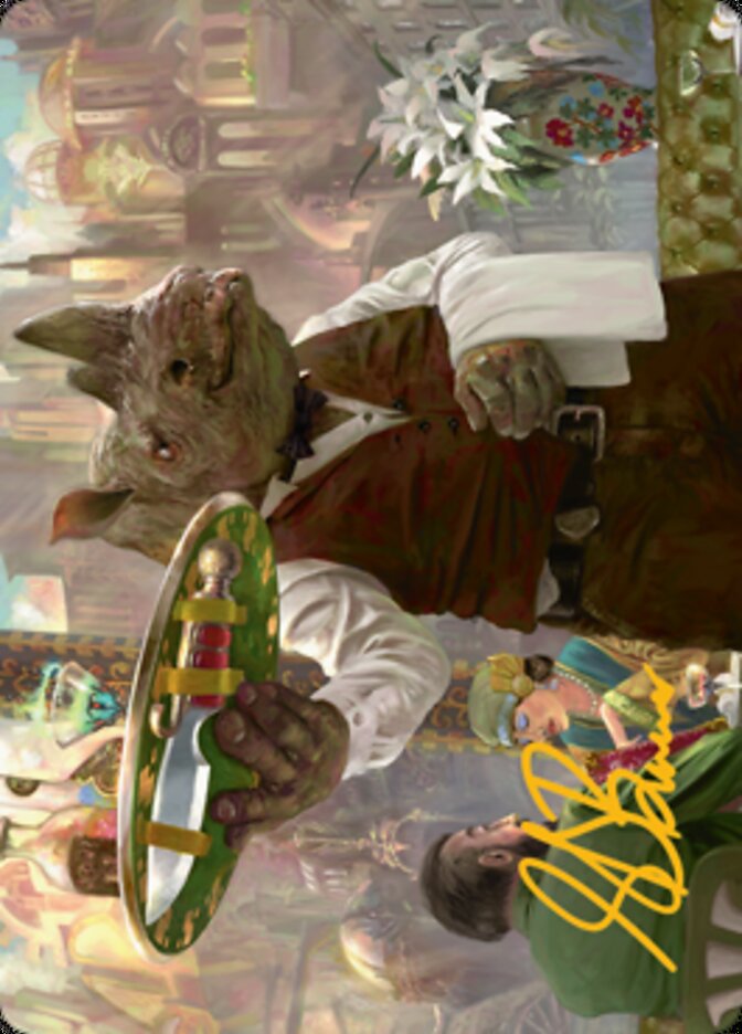 Killer Service Art Card (Gold-Stamped Signature) [Streets of New Capenna Art Series] | Shuffle n Cut Hobbies & Games
