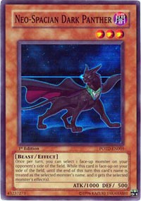 Neo-Spacian Dark Panther [POTD-EN005] Super Rare | Shuffle n Cut Hobbies & Games