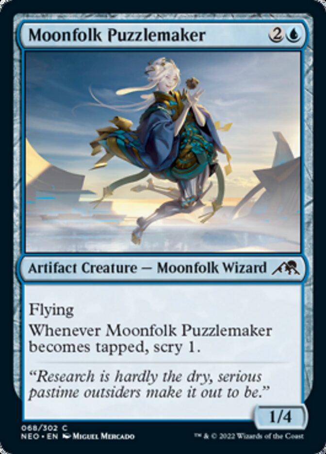Moonfolk Puzzlemaker [Kamigawa: Neon Dynasty] | Shuffle n Cut Hobbies & Games