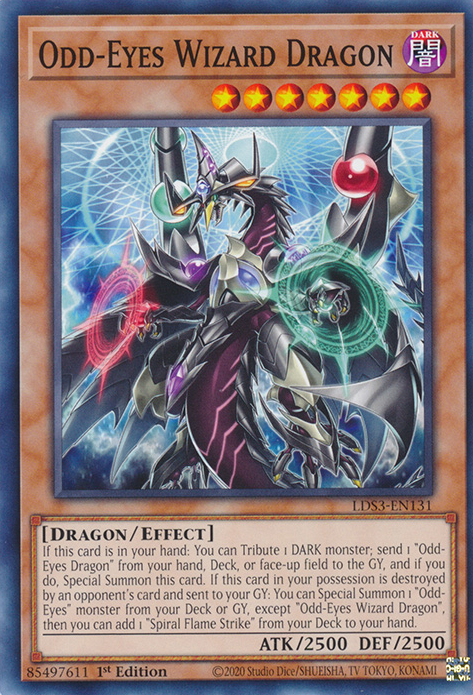 Odd-Eyes Wizard Dragon [LDS3-EN131] Common | Shuffle n Cut Hobbies & Games
