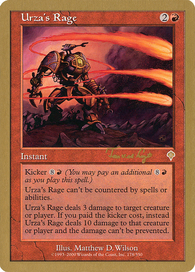 Urza's Rage (Tom van de Logt) [World Championship Decks 2001] | Shuffle n Cut Hobbies & Games