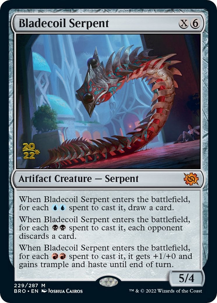 Bladecoil Serpent [The Brothers' War Prerelease Promos] | Shuffle n Cut Hobbies & Games