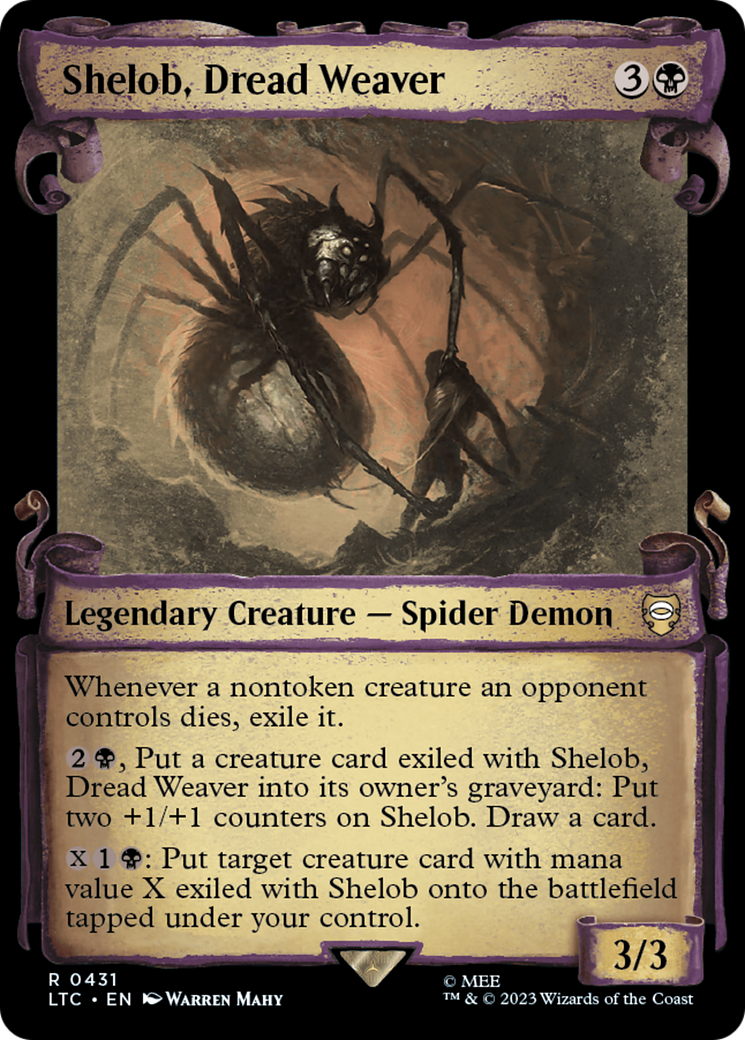 Shelob, Dread Weaver [The Lord of the Rings: Tales of Middle-Earth Commander Showcase Scrolls] | Shuffle n Cut Hobbies & Games