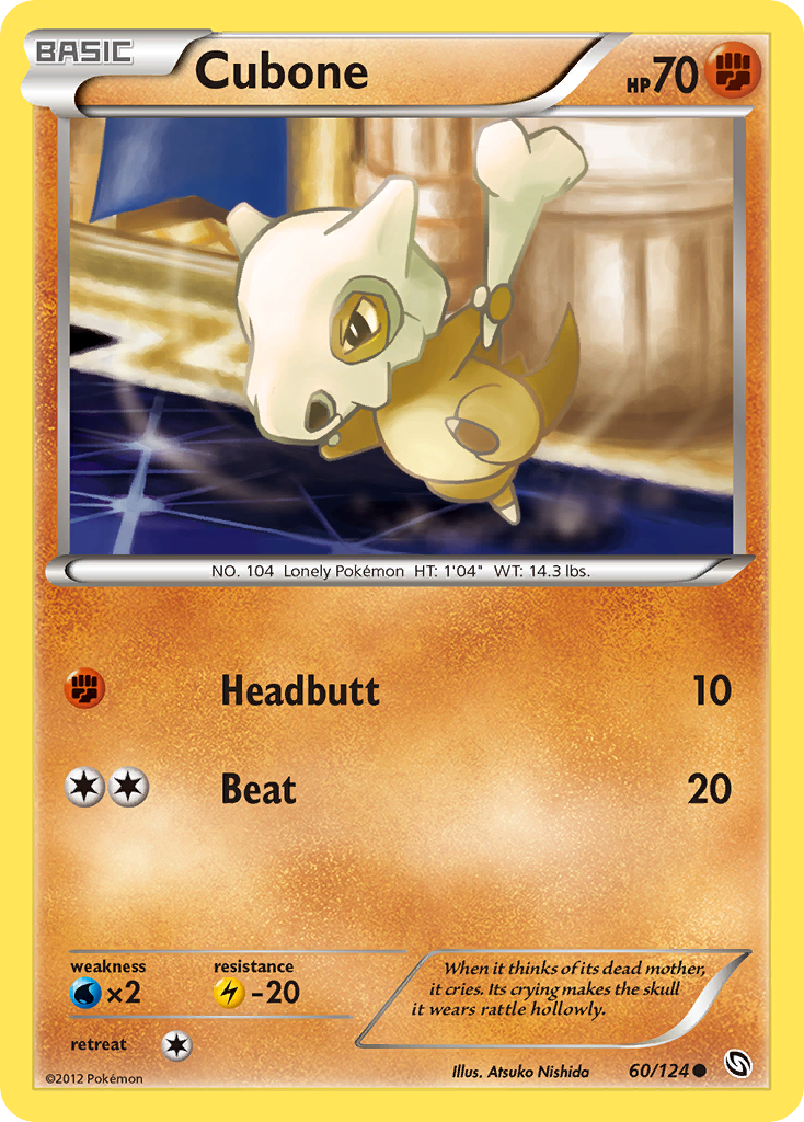 Cubone (60/124) [Black & White: Dragons Exalted] | Shuffle n Cut Hobbies & Games