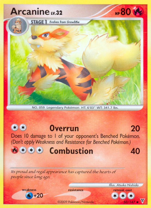 Arcanine (50/147) [Platinum: Supreme Victors] | Shuffle n Cut Hobbies & Games