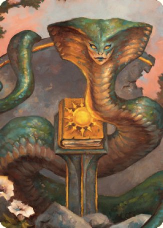 Guardian Naga Art Card [Commander Legends: Battle for Baldur's Gate Art Series] | Shuffle n Cut Hobbies & Games