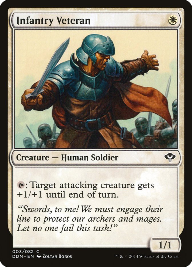 Infantry Veteran [Duel Decks: Speed vs. Cunning] | Shuffle n Cut Hobbies & Games