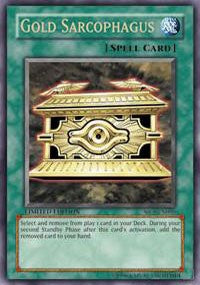 Gold Sarcophagus [SJCS-EN005] Super Rare | Shuffle n Cut Hobbies & Games
